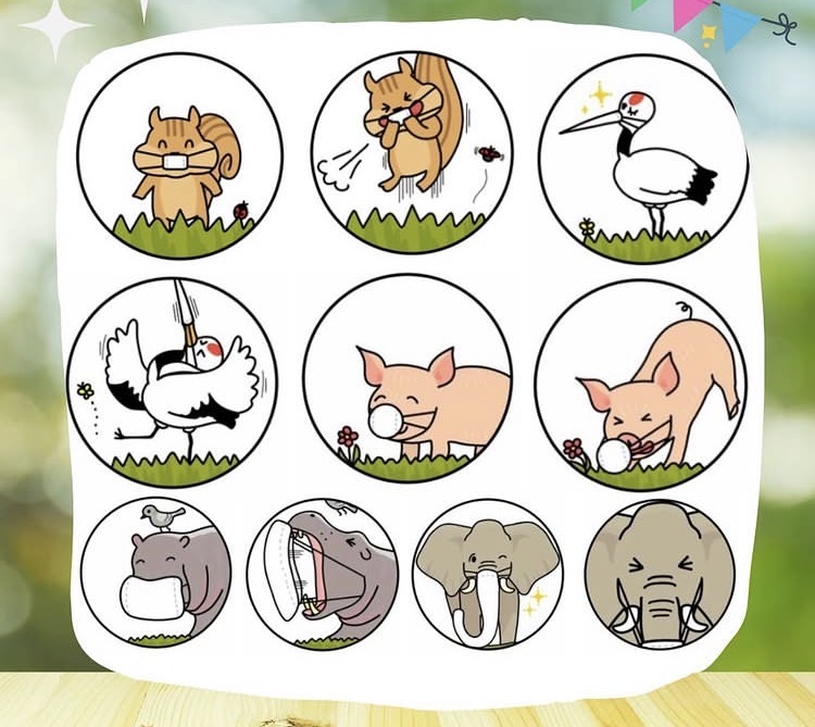 コンコンクシャンのうたペープサートイラスト
