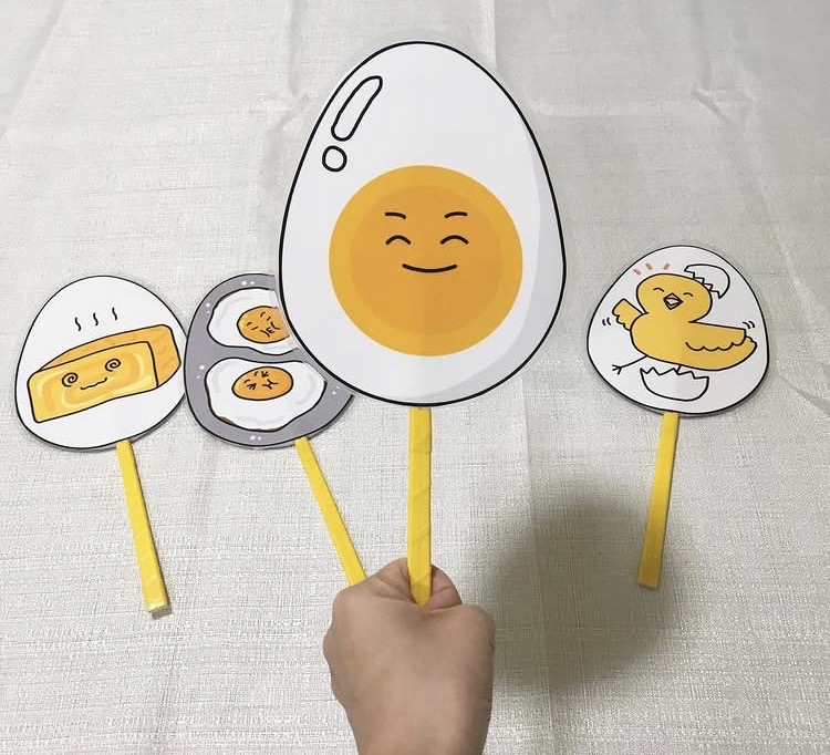 たまごまごまごペープサート