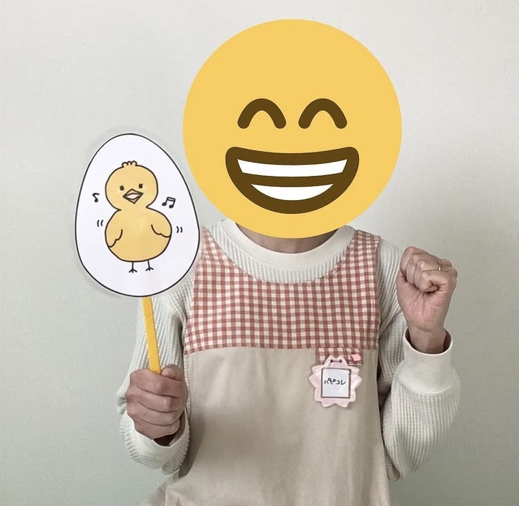 まあるいたまごペープサート