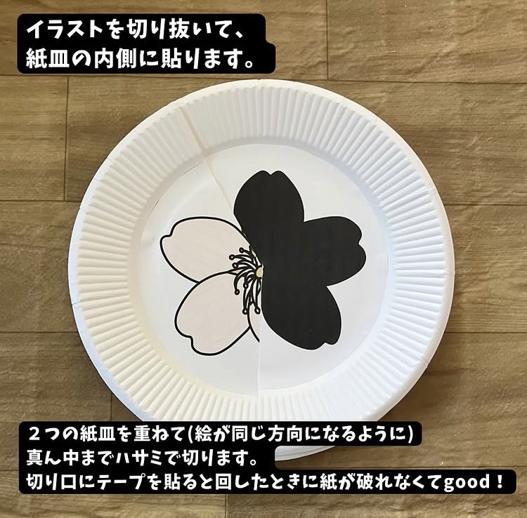 シルエット紙皿シアターの作り方